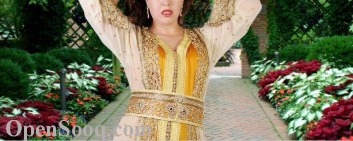 معروض قفطان مغربي خياطة باليد لون دهبي م ملابس الموضة الإمارات معروض قفطان مغربي خياطة باليد لون دهبي م ملابس الموضة الإمارات